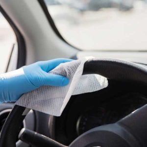 avoid germs in clean car